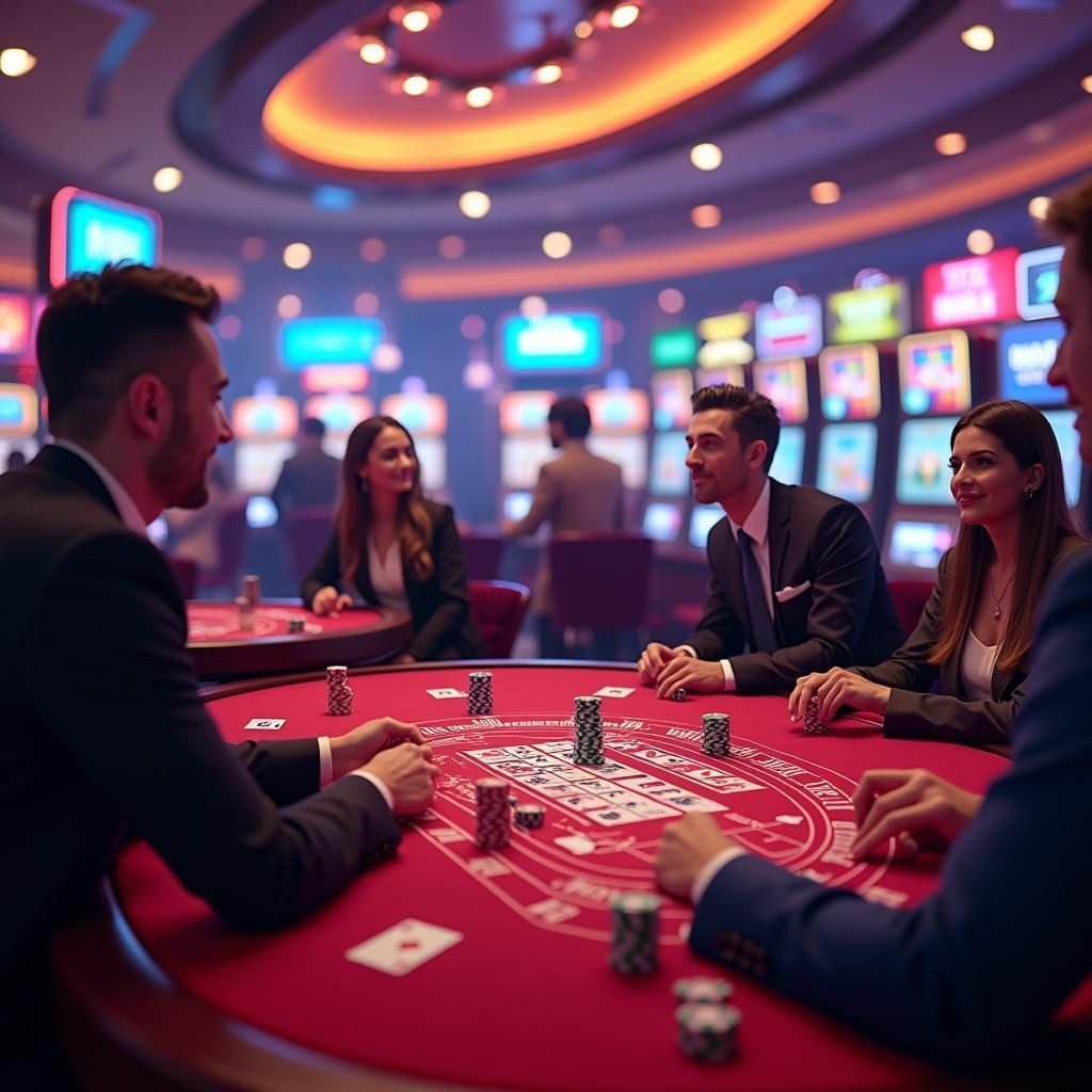Studio live casino maron toto dengan dealer profesional dan setup multi-kamera